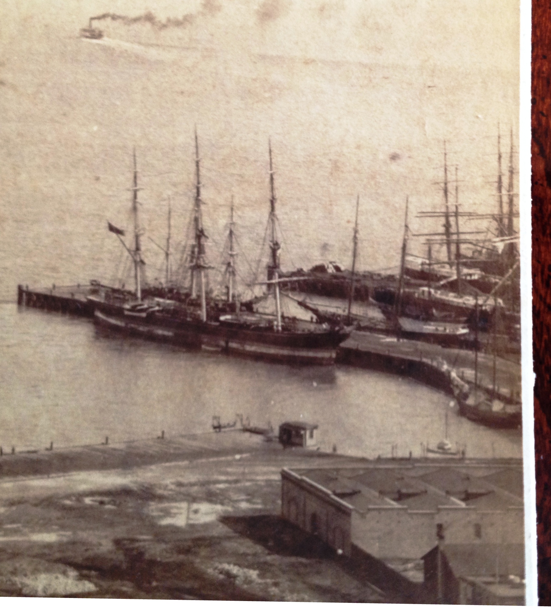 Photo of San Francisco Harbor c1865
