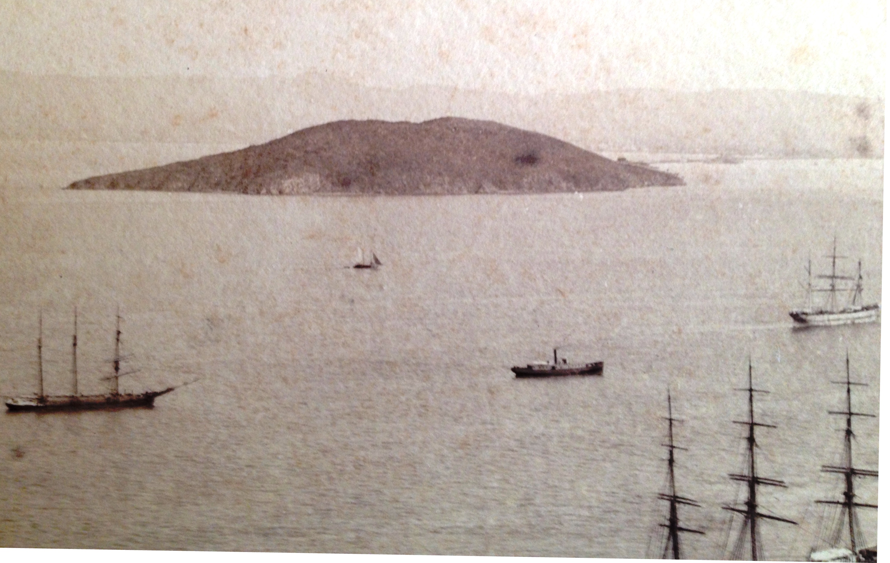 Photo of San Francisco Harbor c1865